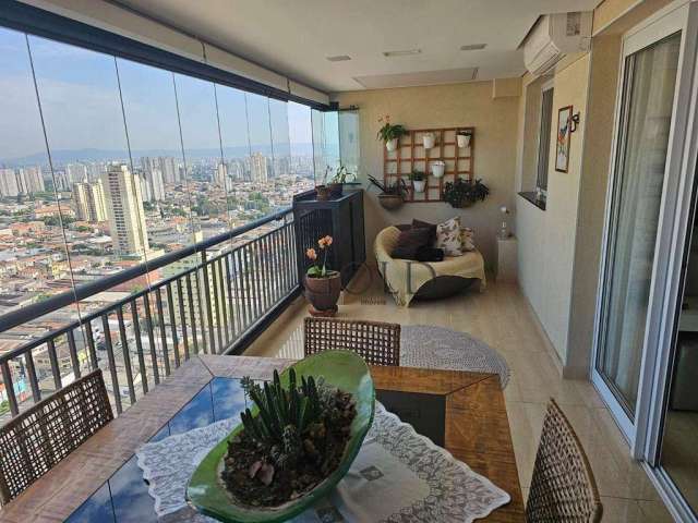 Apartamento maravilhoso no condomínio Massimo na Mooca ,4 dormit  ,closet , ar cond,, varanda Gourmet , à venda, 126 m² por R$ 1.790.000-São Paulo/SP