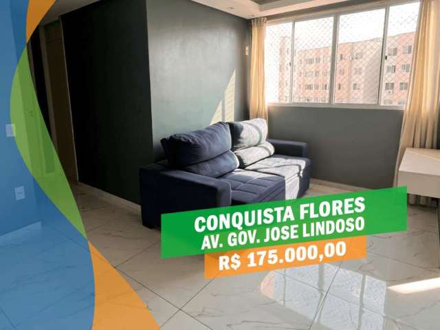 Conquista Flores - 2 Quartos - Porcelanato - Av. Gov. José Lindoso