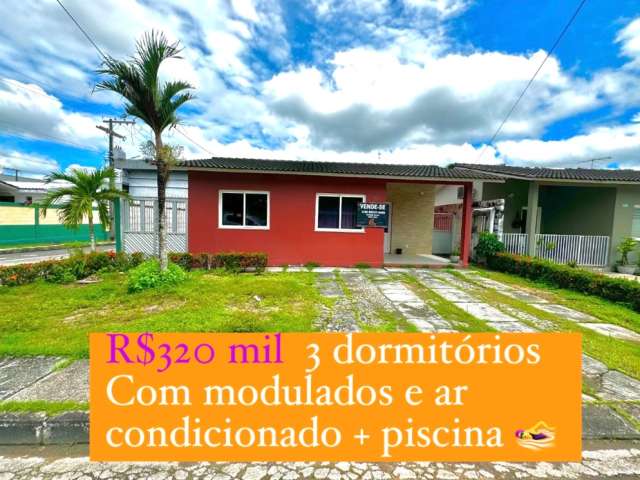 Amazon village 3 dormitórios R$320 mil com piscina