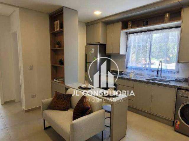 Apartamento DECORADO com 1 dormitório à venda, 28 m² por R$ 245.000 - Cajuru - Curitiba/PR