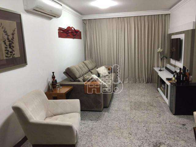 Apartamento com 3 dormitórios à venda, 120 m² por R$ 865.000,00 - Charitas - Niterói/RJ