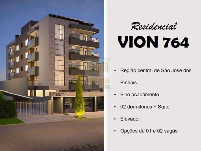 Apartamento para Venda em São José dos Pinhais, Carioca, 3 dormitórios, 1 suíte, 2 banheiros, 1 vaga