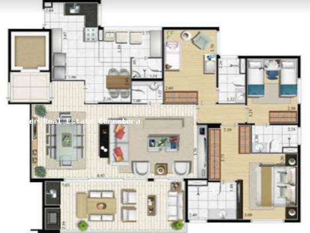 Apartamento para Venda em Campinas, Loteamento Alphaville Campinas, 3 dormitórios, 3 suítes, 4 banheiros, 3 vagas