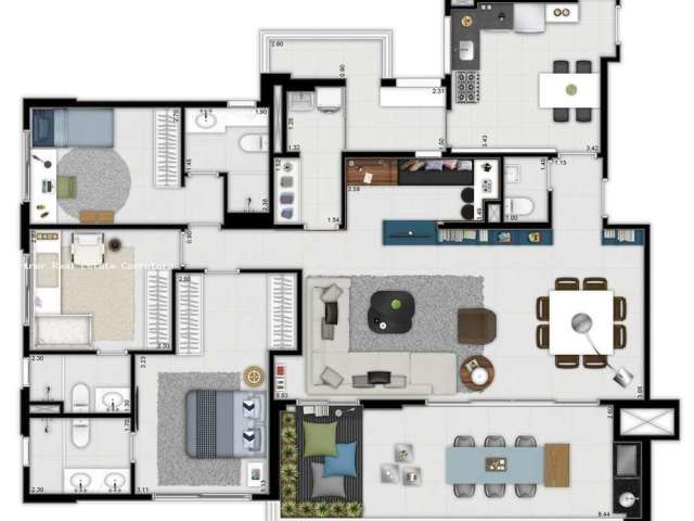 Apartamento para Venda em São Paulo, Jardim das Perdizes, 3 dormitórios, 3 suítes, 4 banheiros, 3 vagas