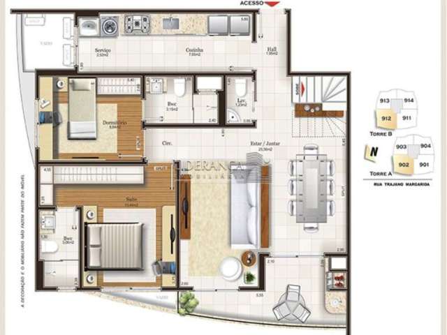 Apartamento com 4 quartos à venda na Rua Trajano Margarida, --, Trindade, Florianópolis por R$ 2.648.619
