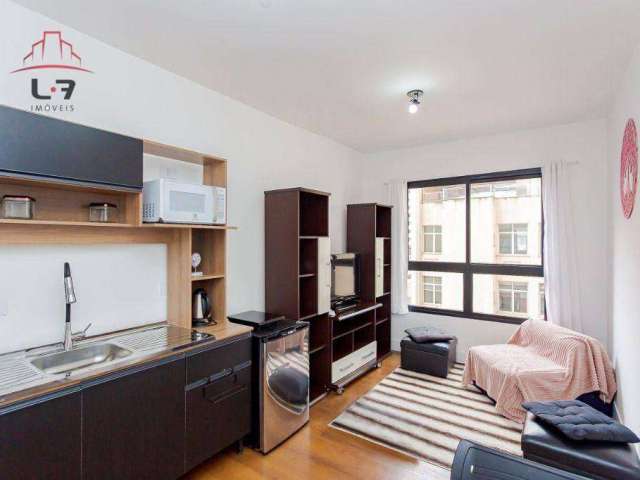 Apartamento com 1 dormitório para alugar, 26 m² por R$ 1.980/mês - Batel - Curitiba/PR