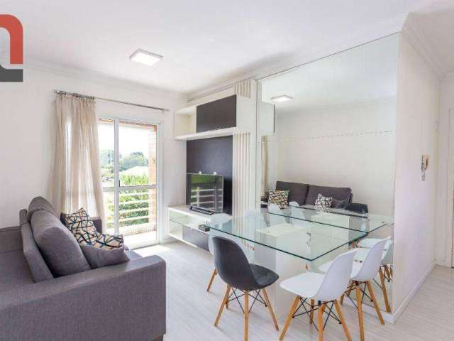 Apartamento com 1 dormitório, 46 m² - venda por R$ 320.000 ou aluguel por R$ 2.200/mês - Jardim Botânico - Curitiba/PR