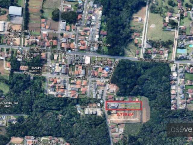 Terreno à venda, 3779 m² por R$ 3.800.000,00 - Santa Felicidade - Curitiba/PR
