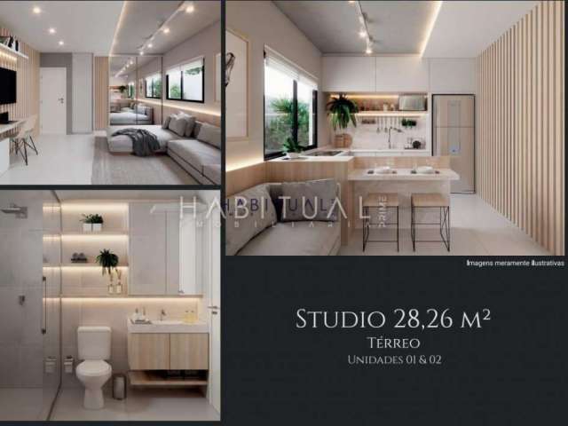 Apartamento com 1 quarto à venda na Rua Comendador Roseira, 531, Prado Velho, Curitiba, 21 m2 por R$ 213.764