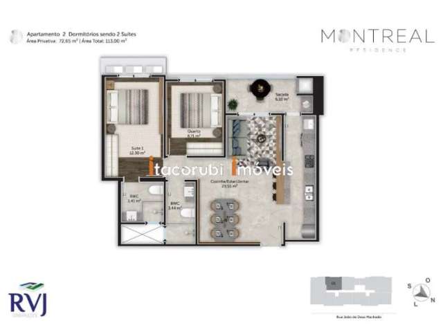Apartamento com 2 quartos à venda na Rua João de Deus Machado, 308, Trindade, Florianópolis por R$ 899.000