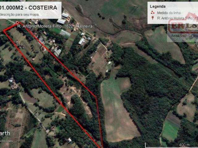 Terreno à venda, 101950 m² por R$ 30.585.000,00 - Costeira - São José dos Pinhais/PR