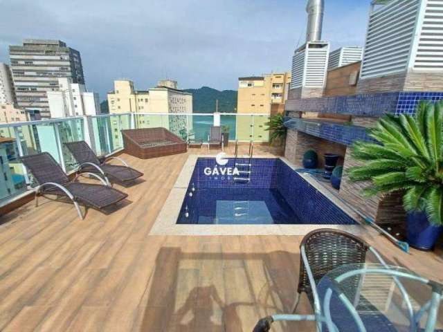 Cobertura vista mar 3 suítes varanda gourmet e piscina privativa lazer no prédio no Boa vista
