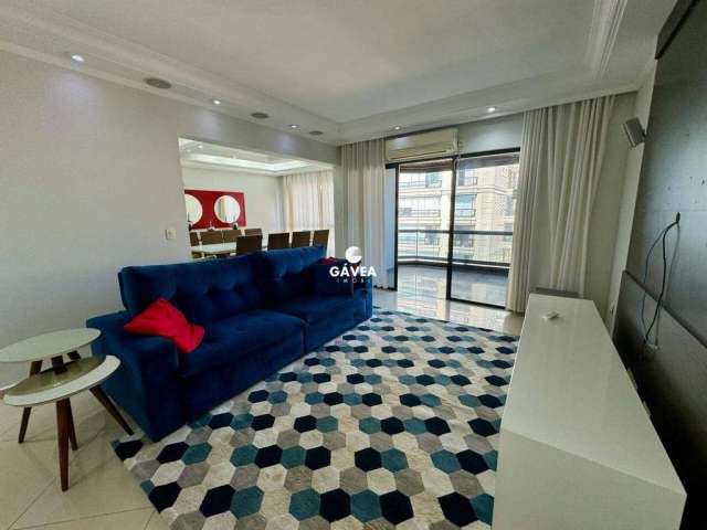 Apartamento para locação, mobiliado, 4 dormitórios, Boqueirão em Santos/SP