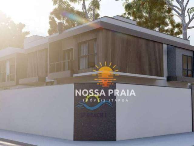 Oportunidade!!! Sobrado alto padrão com 3 dormitórios à venda na região central, 105 m² por R$ 538.000 - Residencial Príncipe - Itapoá/SC