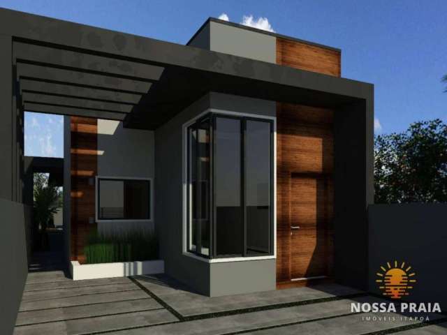 Casa alto padrão 3 dormitórios à venda, 76 m² por R$ 379.000 - Mariluz - Itapoá/SC