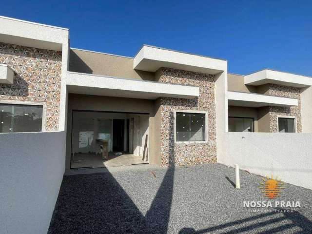 Casa nova com 2 dormitórios sendo 1 suíte à venda, 47 m² por R$ 250.000 - Volta Ao Mundo I - Itapoá/SC