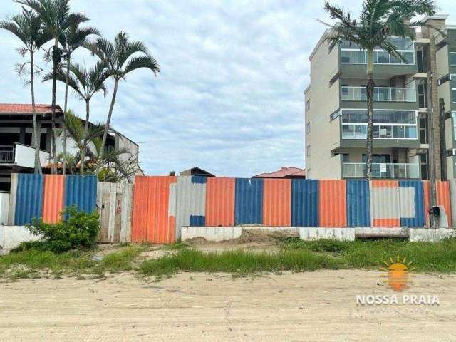 Terreno FRENTE-MAR pronto para construir à venda, 536 m² por R$ 850.000 - Uirapuru - Itapoá/SC