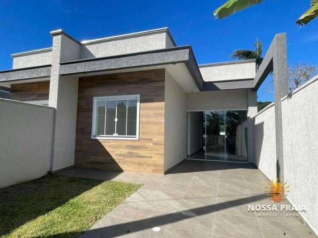 Casa alto padrão a apenas 500 metros da praia à venda, 89 m² por R$ 430.000 - Cambiju - Itapoá/SC