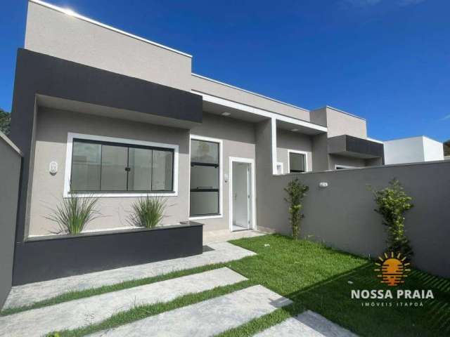 Casa alto padrão com edícula próxima a região central à venda, 101 m² por R$ 420.000 - Jardim da Barra - Itapoá/SC