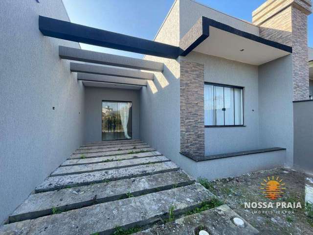 Casa nova em excelente região de Itapoá à venda, 51 m² por R$ 250.000 - Mariluz - Itapoá/SC