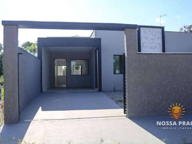 Casa NOVA com 3 dormitórios à venda, 83 m² por R$ 370.000 - Itapema do Sai - Itapoá/SC