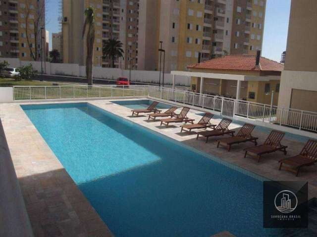 Apartamento com 2 dormitórios para alugar, 48 m² por R$ 2.535/mês - Condomínio Vida Plena Campolim - Sorocaba/SP