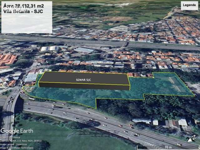 Excelente área no Jardim Sao Dimas/Vila Betania com 28.432,39 m² de área total e 4.608,60 m² de área construída São José dos Campos/SP