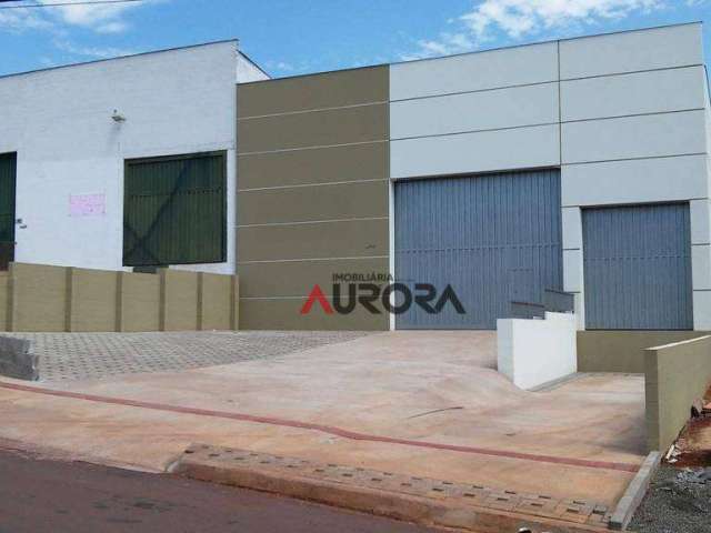 Barracão para alugar, 608 m² por R$ 9.800,00/mês - Indústrias Leves - Londrina/PR