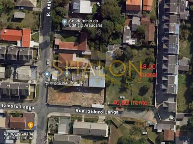 Terreno à venda na Rua Izidoro Langa, 20, Orleans, Curitiba por R$ 1.200.000