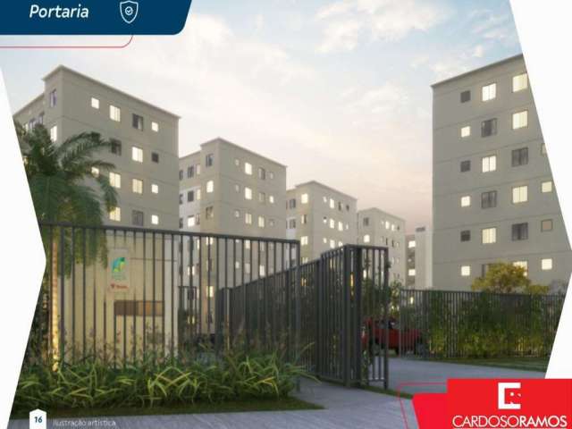 Apartamento com 2 quartos à venda na Avenida Jorge Amado, Limoeiro, Camaçari, 40 m2 por R$ 190.329