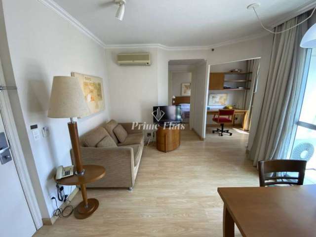 Flat disponível para locação no Bela Cintra Stay by Atlântica Residences, com 48m², 1 dormitório e 1 vaga