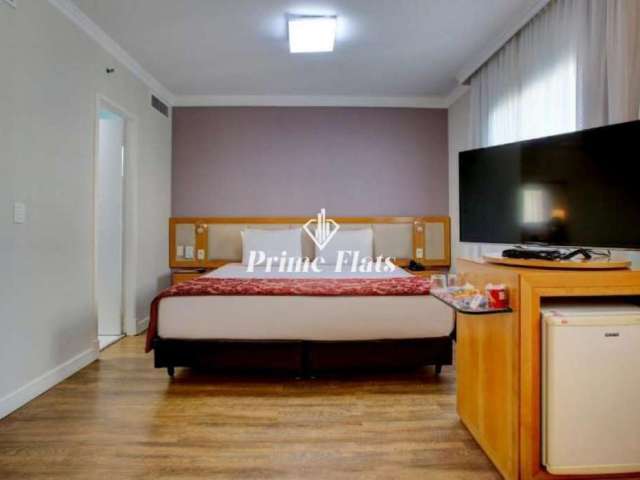 Flat disponível para venda no Quality Suites Oscar Freire em Pinheiros, com 32m², 1 dormitório e 1 vaga