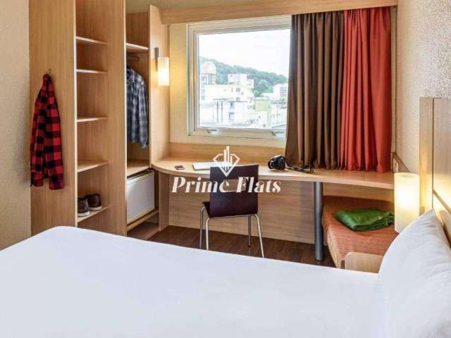 Flat disponível para venda no Hotel Ibis Blumenau, com 18m², 1 dormitório e 1 vaga