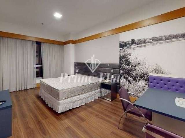 Flat disponível para locação no Wyndham Garden Convention Nortel, com 33m², 1 dormitório e 1 vaga
