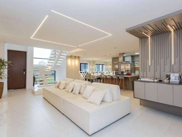 Casa de Alto Padrão em Condomínio com 4 dormitórios à venda, 400 m² por R$ 2.600.000 - Campo Comprido - Curitiba/PR