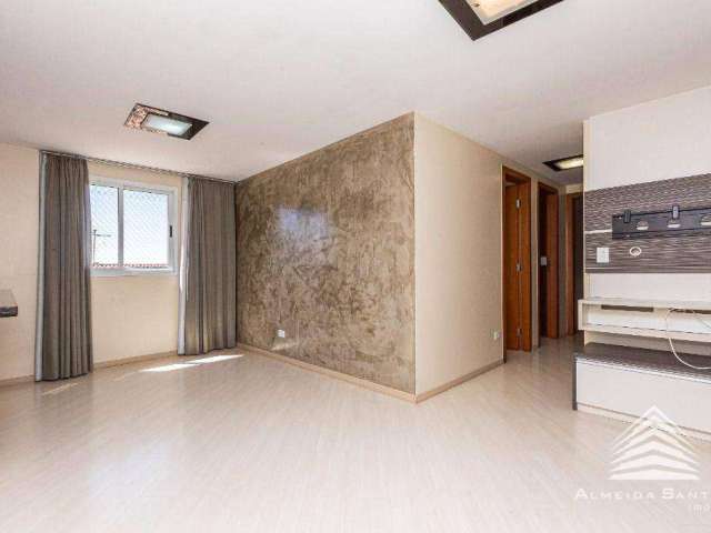 Apartamento com 3 dormitórios para alugar, 73 m² por R$ 3.170,69/mês - Novo Mundo - Curitiba/PR