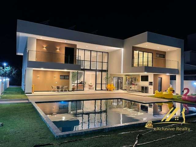 Casa no Condomínio Buscaville, em Busca Vida. 624m2, 4 suítes, com piscina, churrasqueira! Bem decorada e mobiliada!
