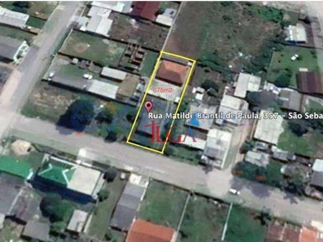 Terreno à venda, 675 m² por R$ 199.000 - São Sebastião - São José dos Pinhais/PR