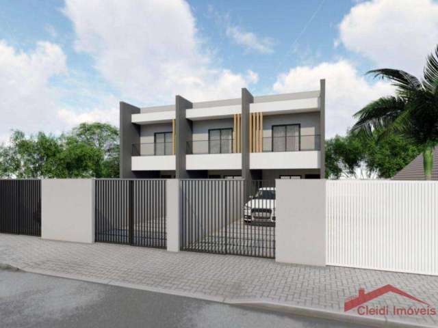 Sobrado com 3 dormitórios à venda, 94 m² por R$ 420.000,00 - Nova Brasília - Joinville/SC