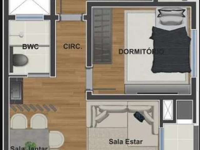 Apartamento para Venda em Campo Largo, Vila Bancária, 3 dormitórios, 1 suíte, 2 banheiros, 2 vagas