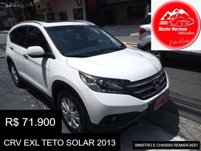 CRV EXL TETO SOLAR 2013 R$ 71.900 