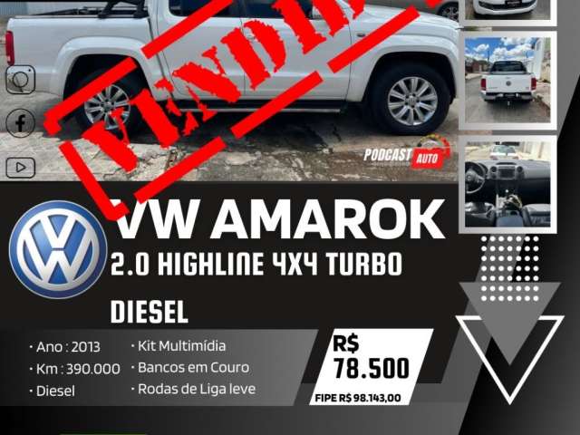 VW AMAROK 2.0 HIGHLINE 4x4 TURBO DIESEL AUTOMÁTICO 