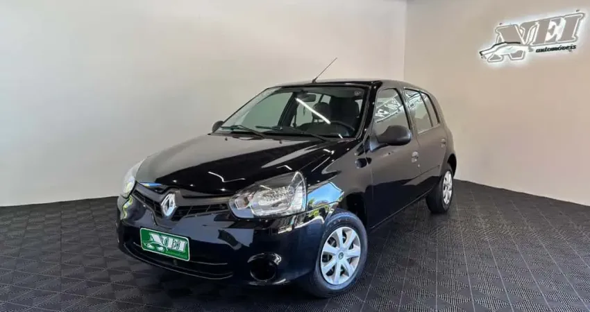 Renault Clio RN/Alizé/Expr./1.0 Hi-Power 16V 5p  - Preta - 2013/2014