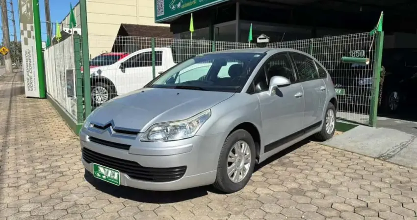 Citroën C4 1.6 GLX 1.6 Flex 16V 5p Mec. - Prata - 2009/2010