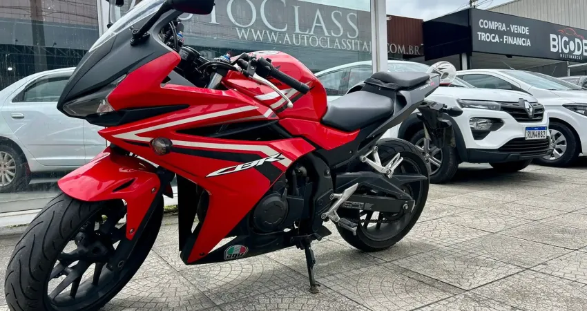 HONDA/ CBR 500R 2018 COM PARTIDA , CARENAGEM, FREIO A DISCO - IMPECAVEL! 
