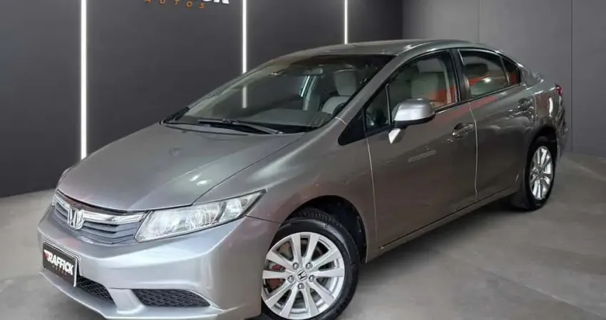 Honda Civic Sedan LXS 1.8/1.8 Flex 16V Aut. 4p  - Cinza - 2012/2013