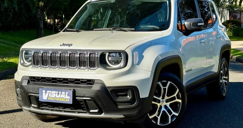 Jeep Renegade 2023 – 44.000 km – Branco Pérola – Revisões na Concessionária – Excelente Estado de Co