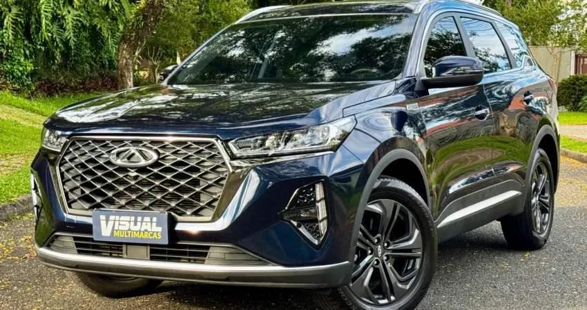 CAOA Chery Tiggo 7 Pro Max Drive Híbrida 2023 – 43.000 km – Azul – Revisões em Concessionária – Extr