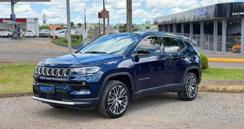 Jeep Compass  Limited T270 1.3 TB 4x2 Flex Aut - Azul - 2022/2023