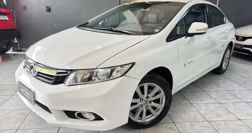 Honda Civic 2.0 LXR 16V FLEX 4P AUTOMÁTICO - Branca - 2013/2014